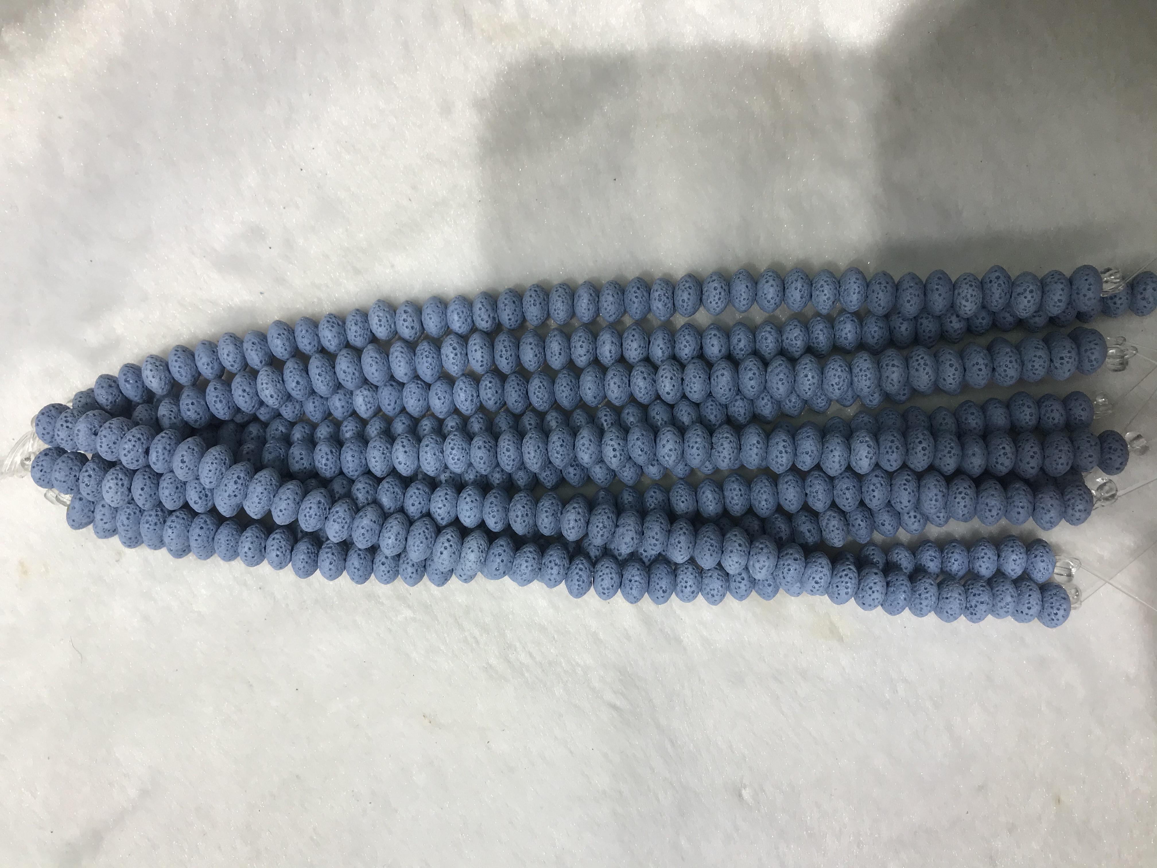 火山岩8*5mm车轮米色产品图