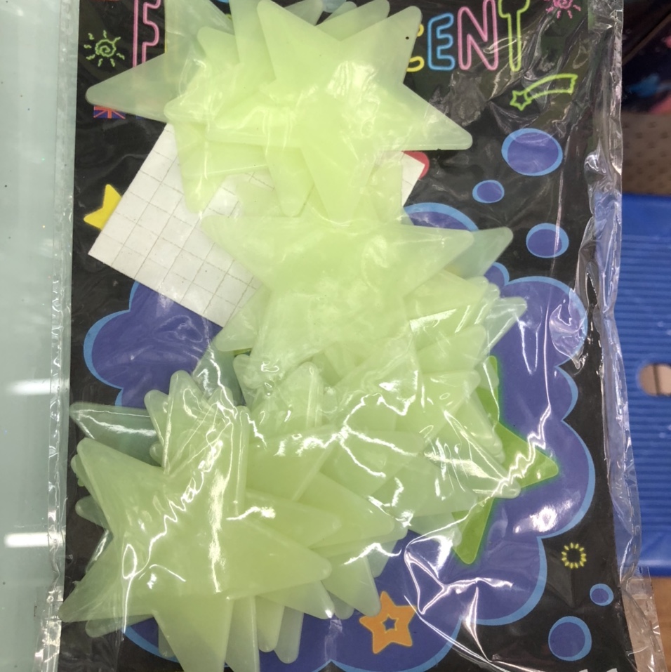 wall stickers墙面装饰夜光贴星星墙贴3d立体荧光贴片