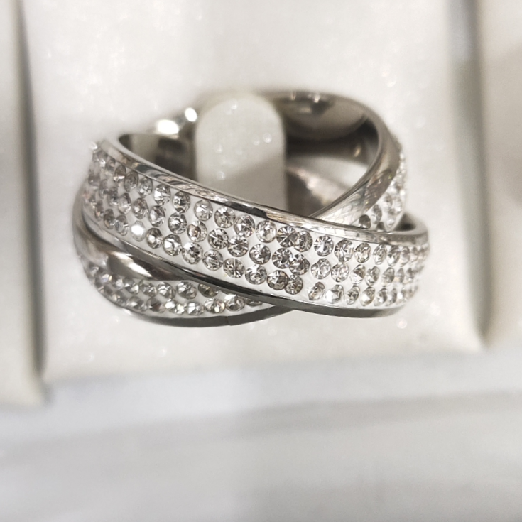 Simple lines open ring female fashion ins net red cold wind index finger ring Korean pinky decorative ring double ring clay ring man