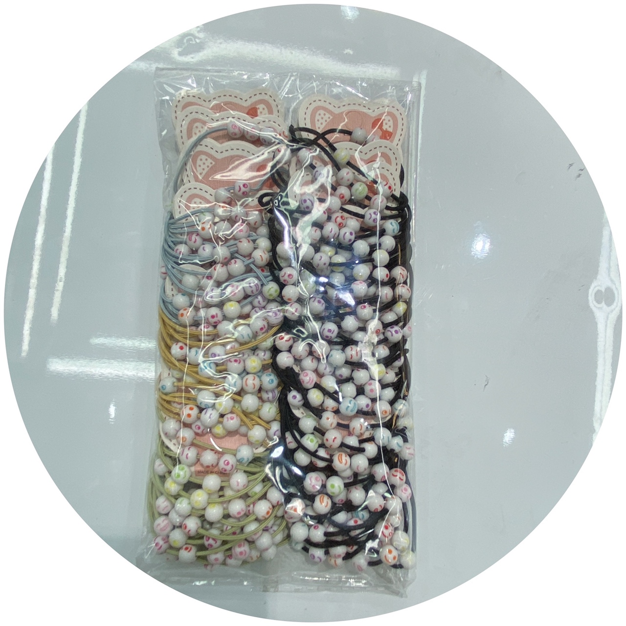 Children's Rubber Band Ins Korea Simple Cute Day Hair Band Girl Cartoon Fruit Hair Tie Cute Girl Hair Circle Simple Student Headwear Mi Ni A Jewelry 057