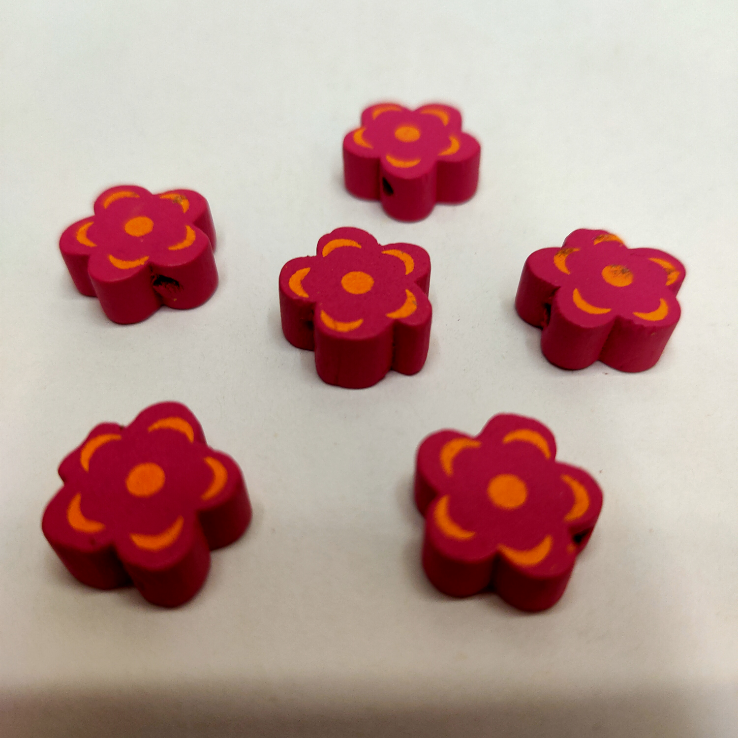 环保木质 浅深玫红1.5梅花