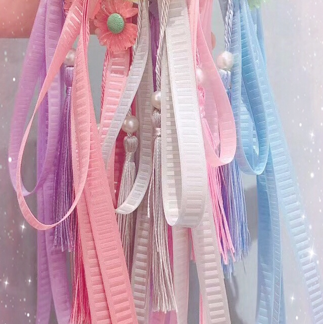 Girl fine fabric rubber band B