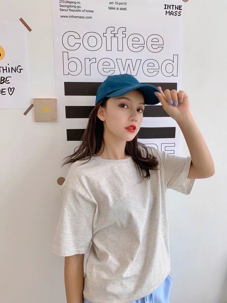 Casual all-cotton smooth board baseball cap detail image 7