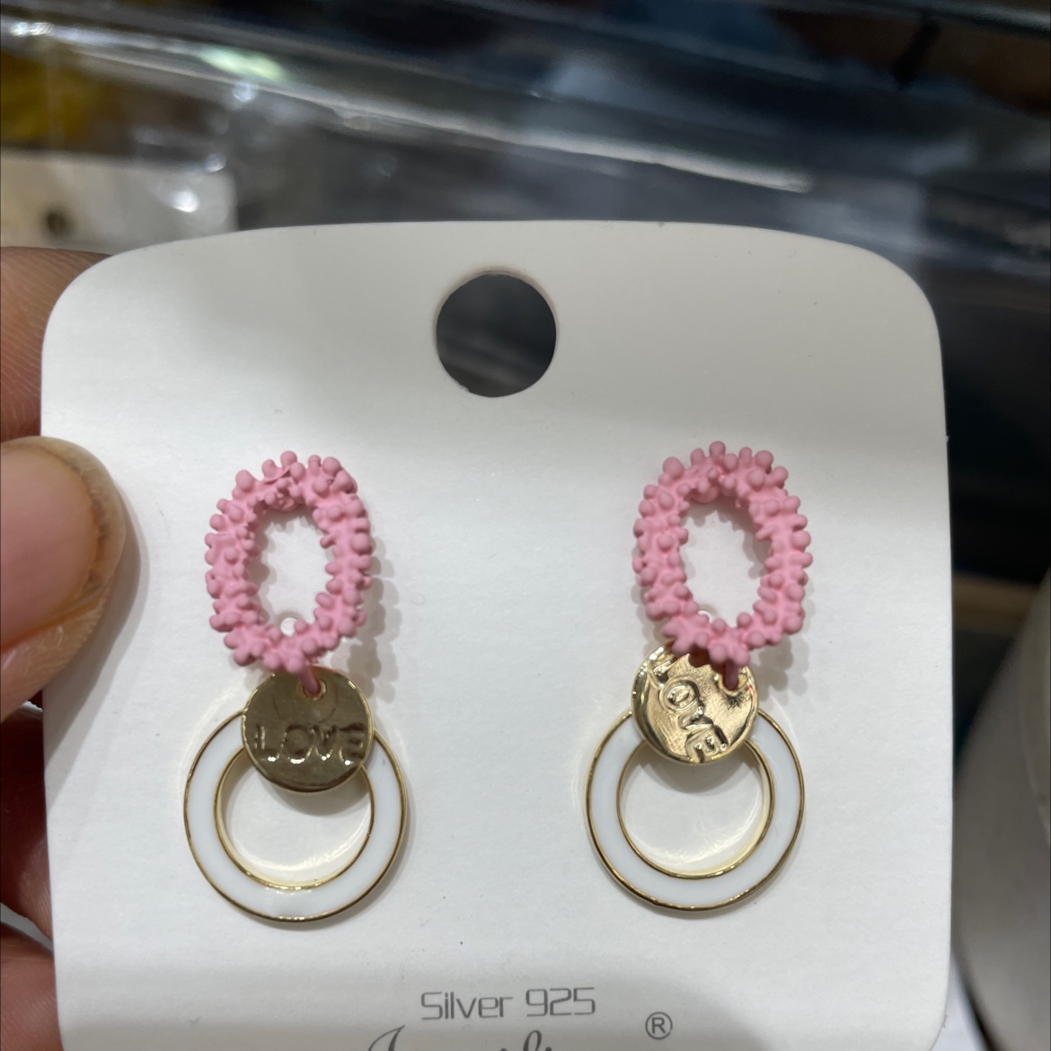 Today beauty Korean geometric slim earrings fashion
