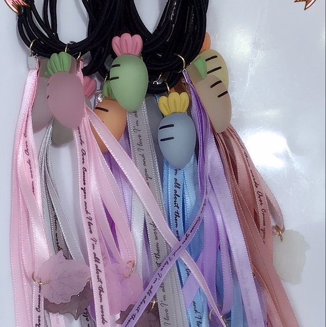 Cute girl delicate rubber band E