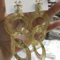 Network explosion recommended 925 silver needle, real gold plating Korean spring plus diamond earrings girl