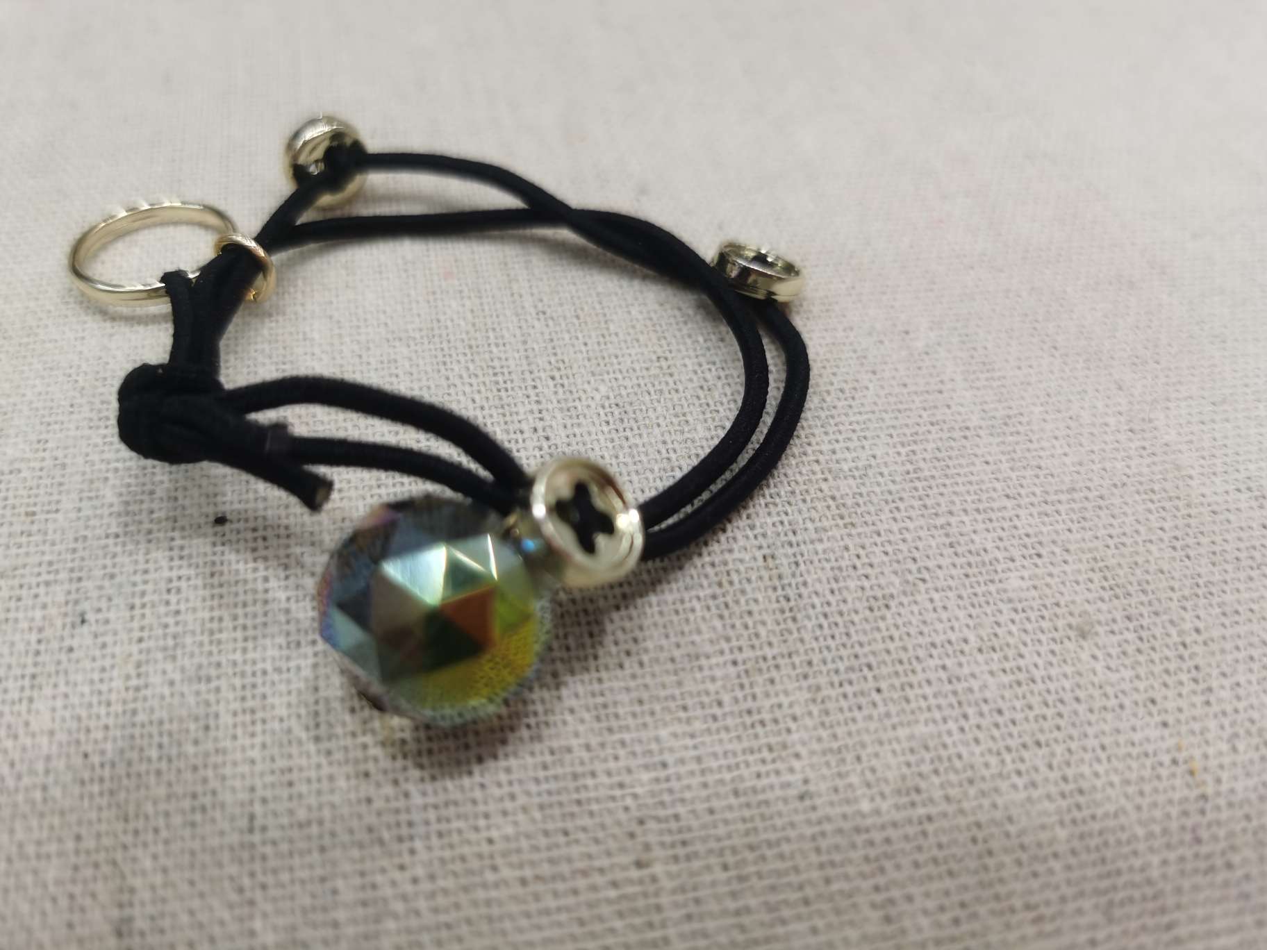 水晶扣子皮筋详情图2