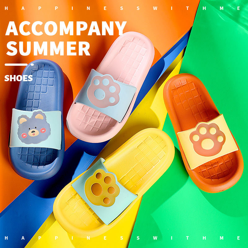 Summer children's slippers: Anti-slip soft soles for boys indoors, cute for girls at home, 2021 new cool slippers for children, new cool slippers for children, and children's slippers for children