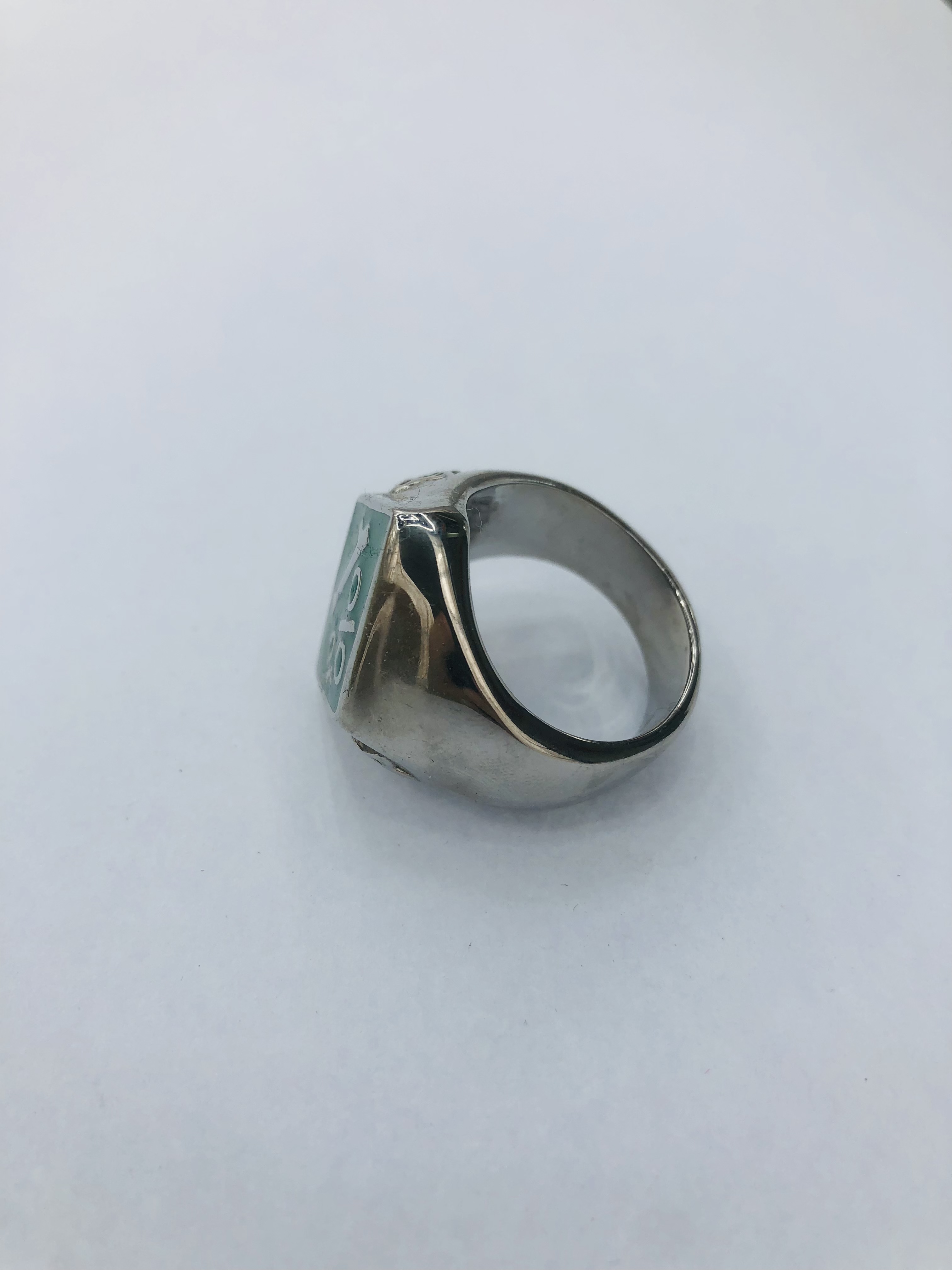 European and American trend exaggerated stainless steel men's ring 27 details Picture