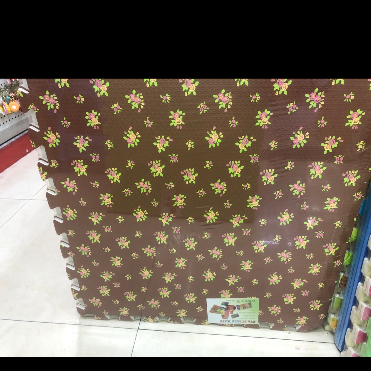 60x60田园咖啡色爬爬垫