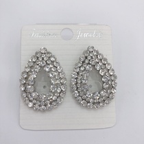 Temperament trendy super shiny diamond party temperament trend fashion earrings