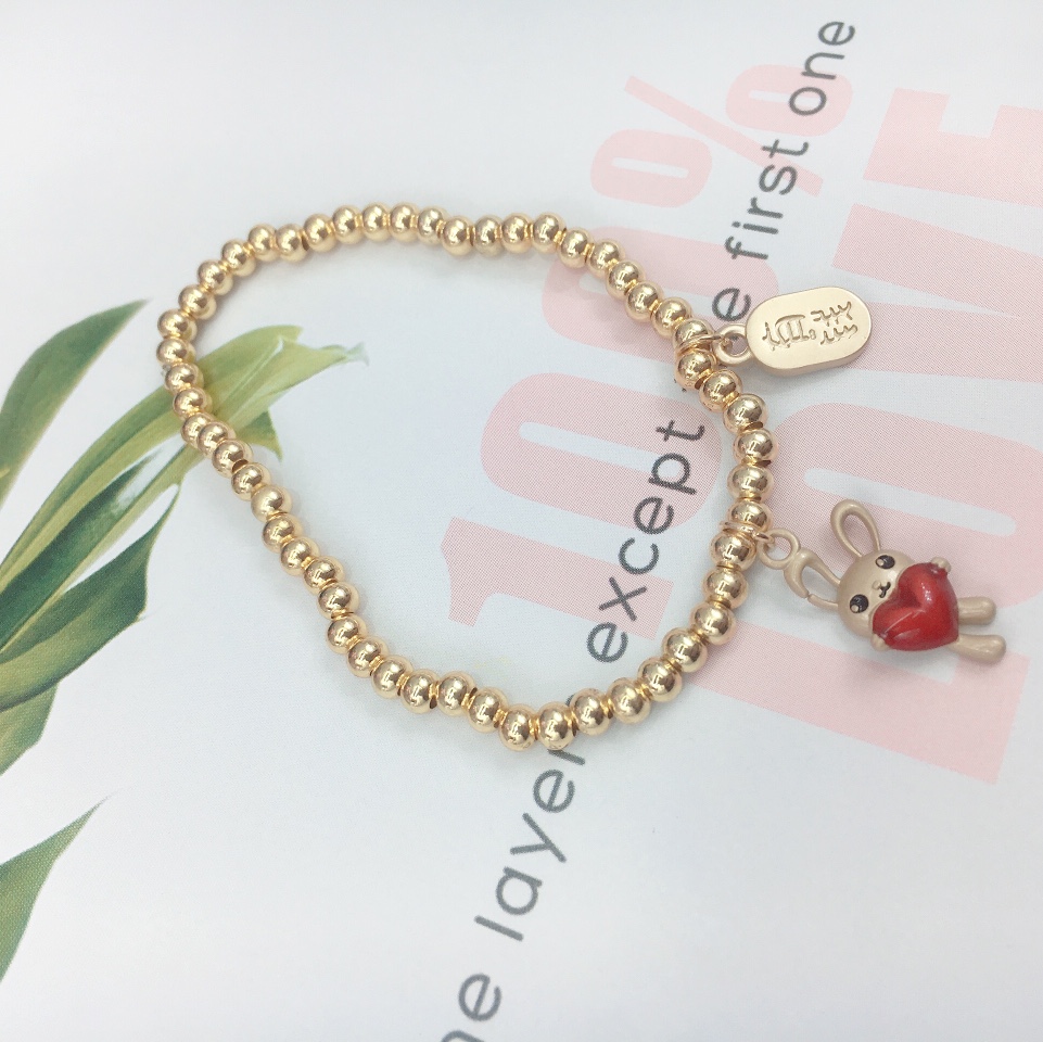 网红时尚潮流金珠手链韩版小配饰