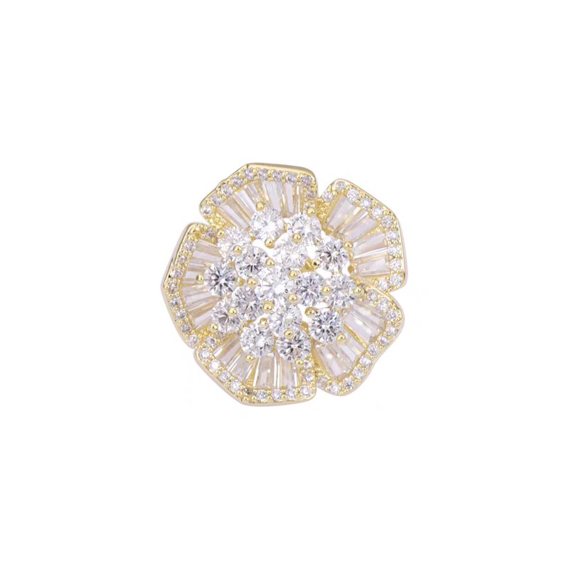 Luxury Brooch Women's Luxury Camellia anti-slip button Cute Japanese flower Fresh pin accessory suit badge