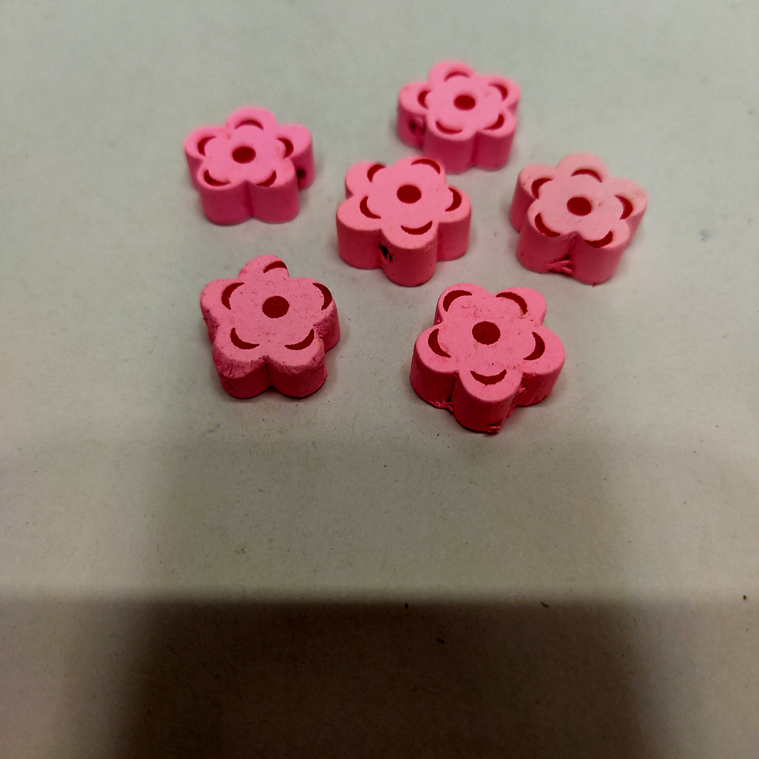 环保 木制 浅粉色  1. 5梅花