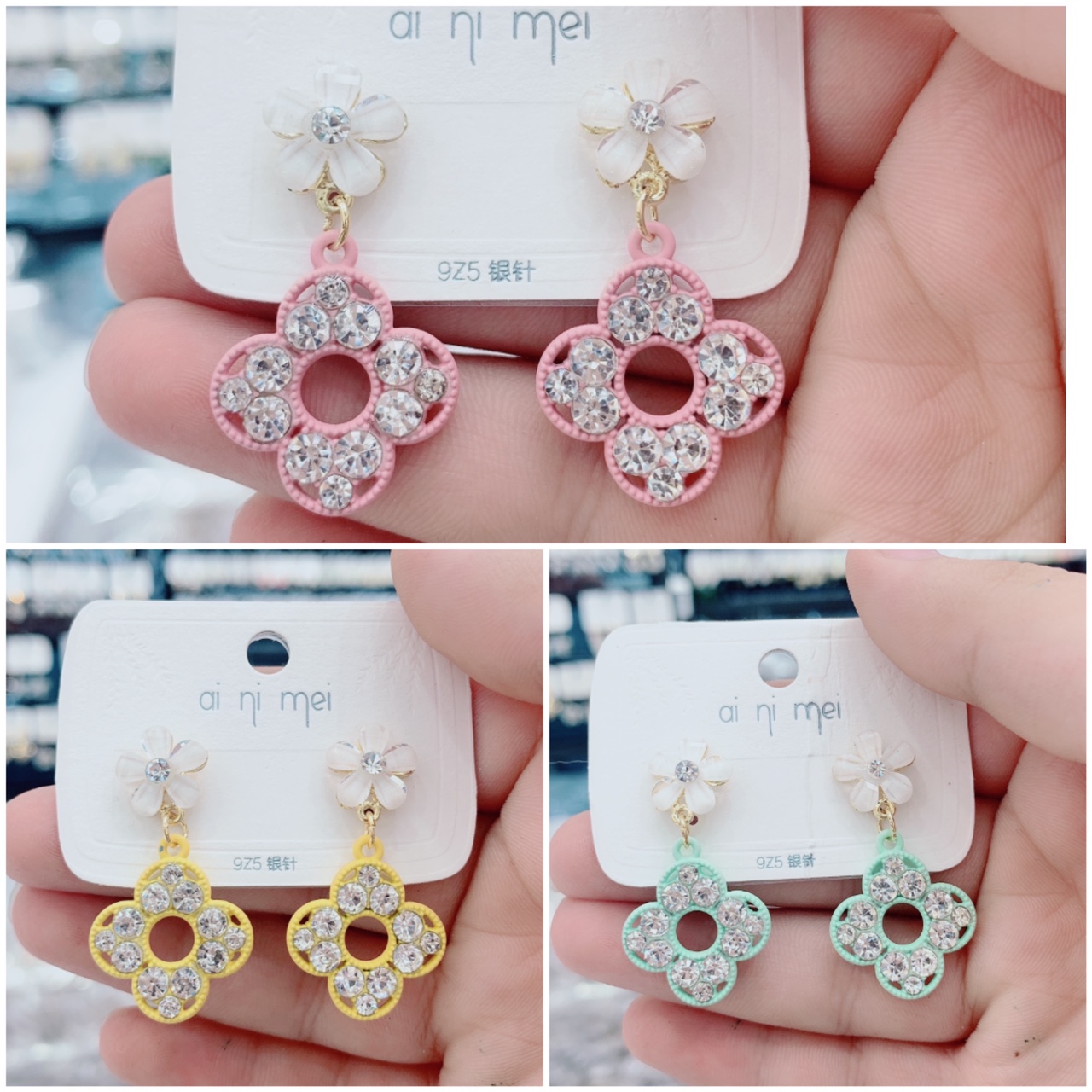 Simple and elegant 925 silver needle anti-allergy new Korean earrings, fashionable long earrings
