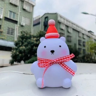 led搪胶小夜灯鸭子卡通ins创意摆件夜市地摊货源网红发光玩具圣诞小熊