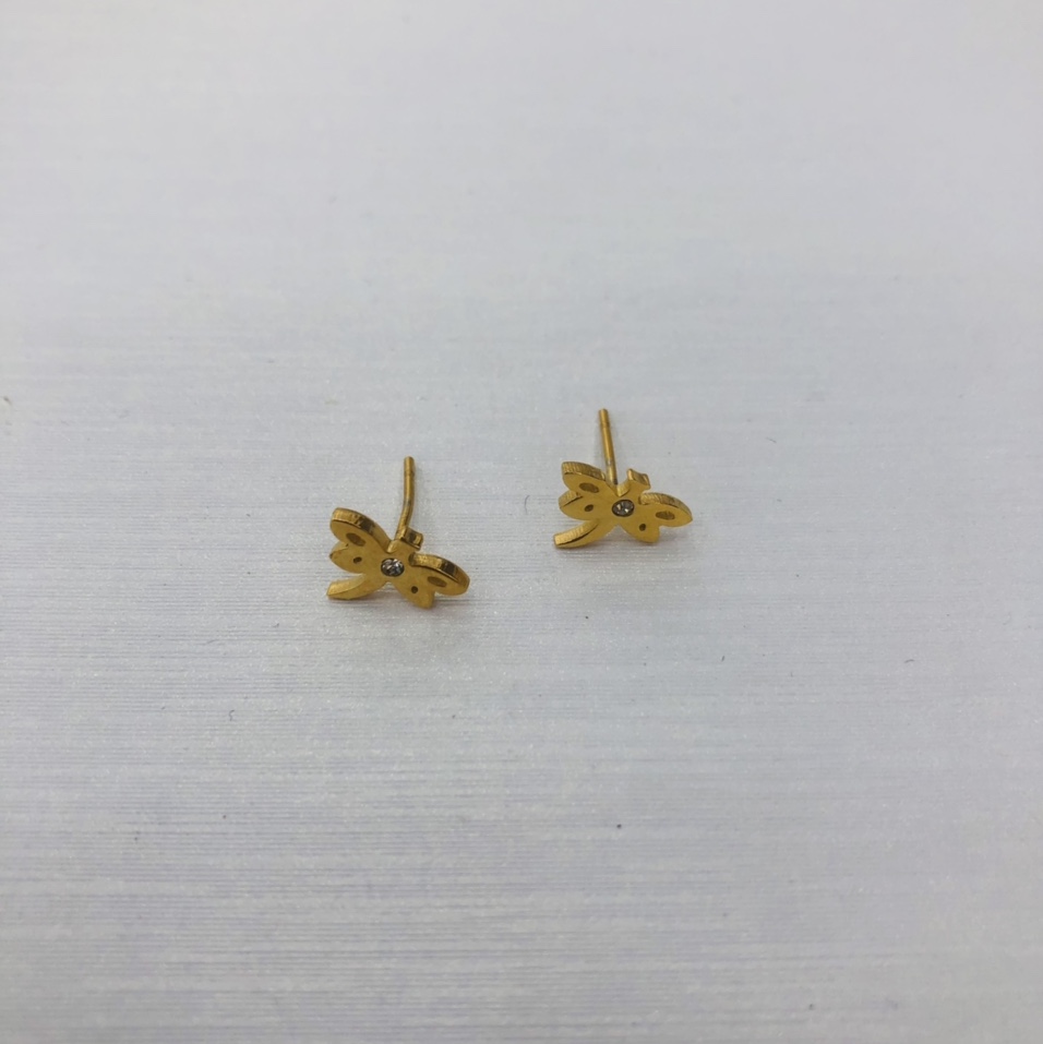 Small and simple Korean-style stainless steel ear studs for girls 10