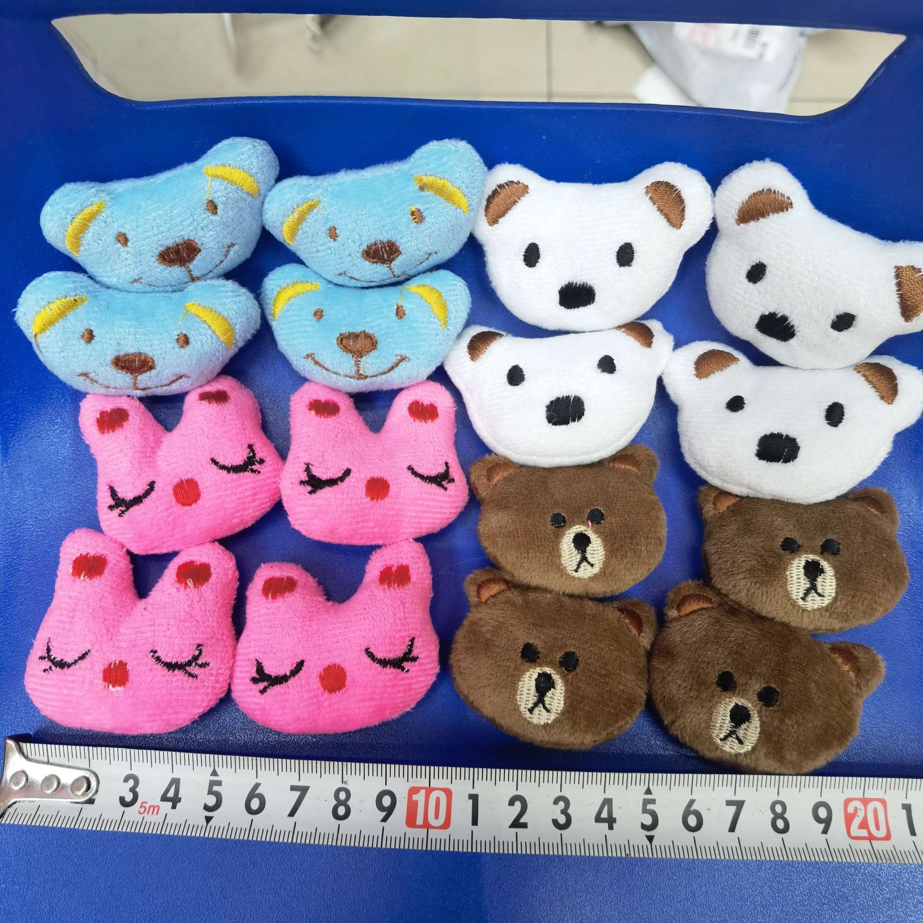 毛绒玩具配件卡通头配件毛绒挂件公仔4cm动物头详情图4