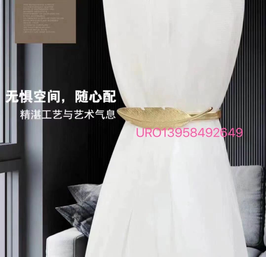 Estilo chino moderno clásico cortina con collar de primavera con hebilla magnética de primavera con hebilla de cortina atmosférica simple cinta de cortina de piedra preciosa cinta de cortina de taladrado detail image 3