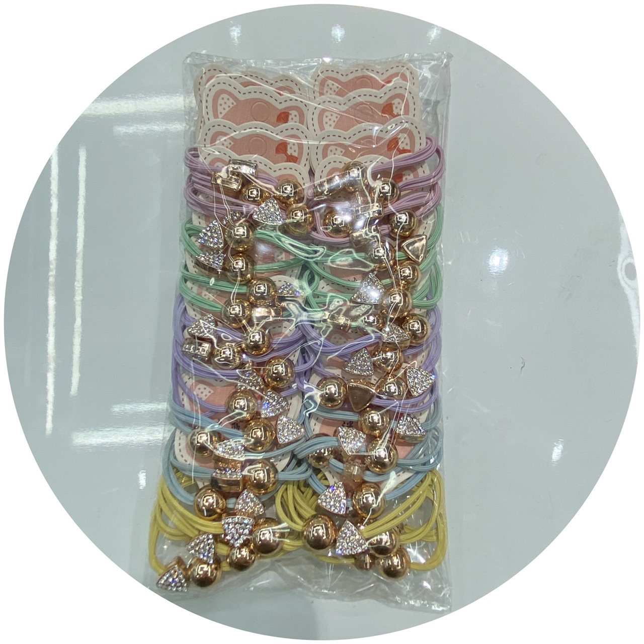 Children's Rubber Band Ins Korea Simple Cute Day Hair Band Girl Cartoon Fruit Hair Tie Cute Girl Hair Circle Simple Student Headwear Mi Ni A Jewelry 052