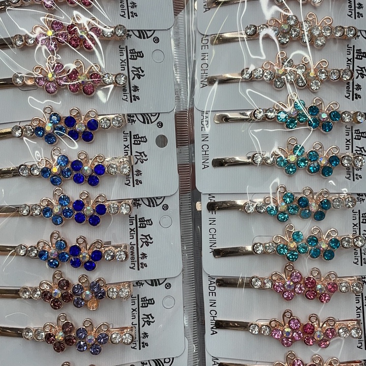Multicolored diamond multi-type clip 2