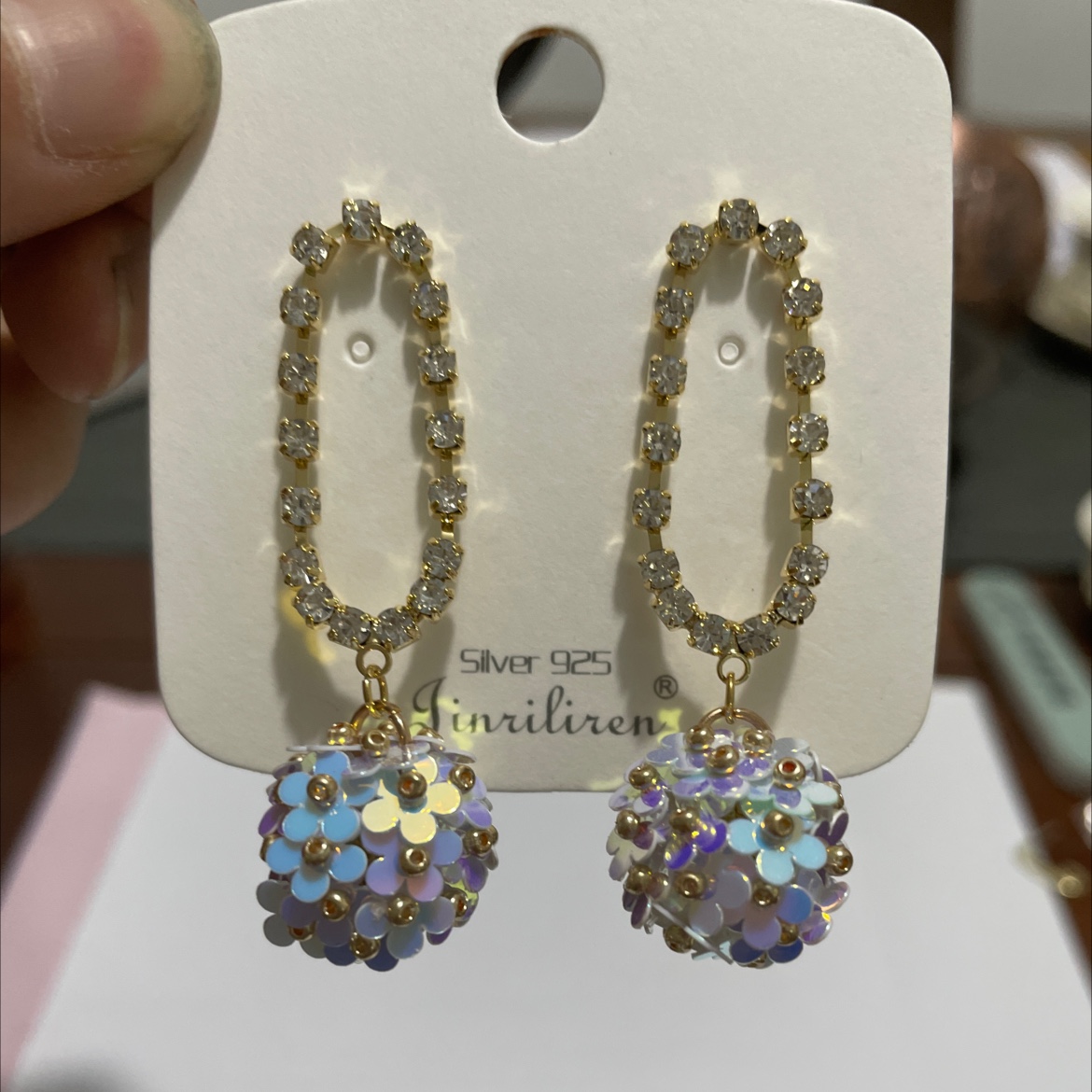 Today beautiful people simple atmosphere fashion all-in-one earrings thumbnail