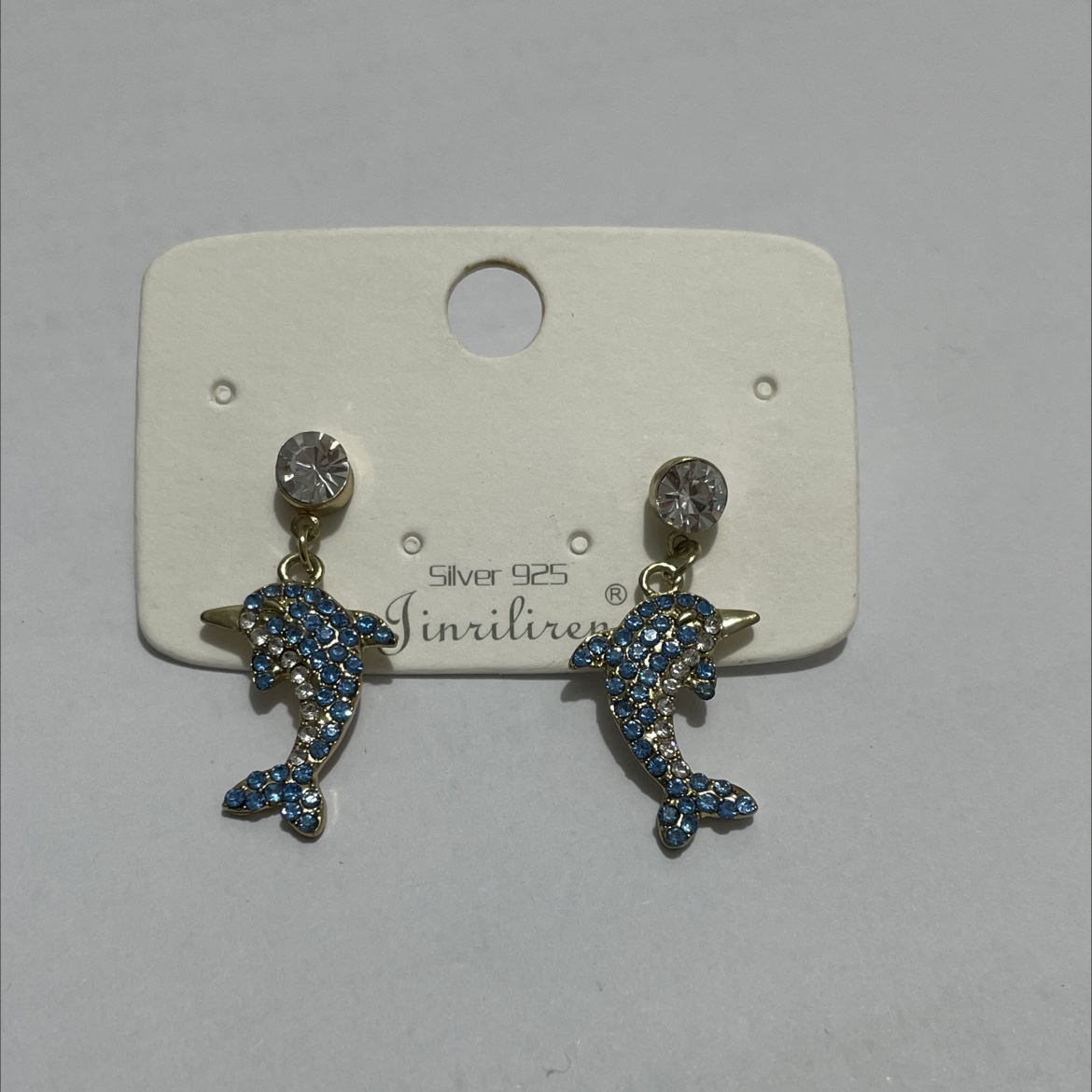 Today's beauty Blue whale delicate delicate earrings thumbnail
