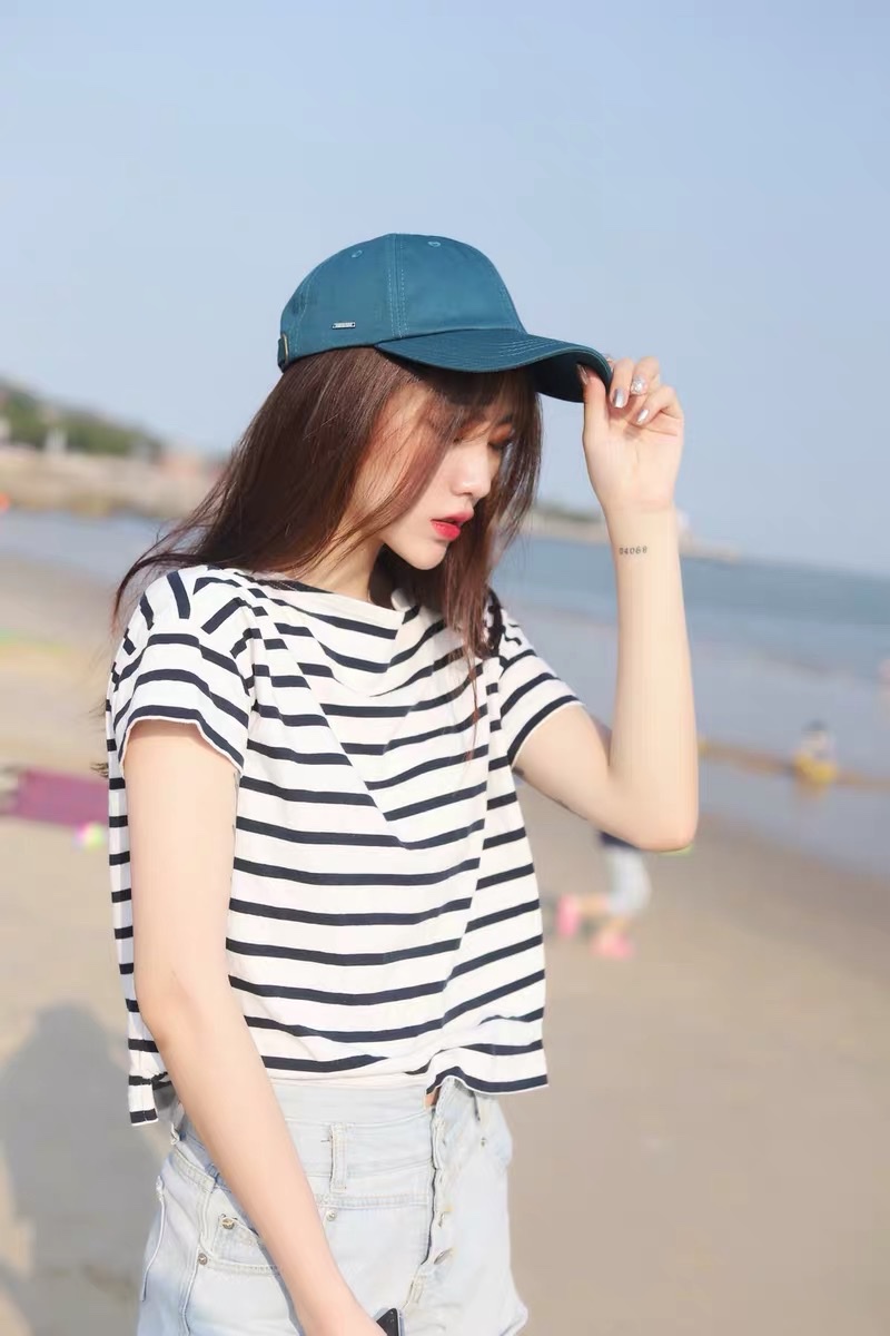 Casual all-cotton smooth board baseball cap detail image 19