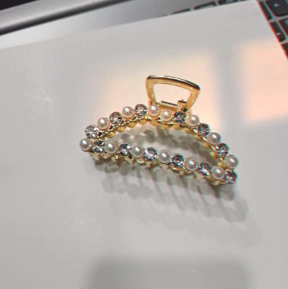 Hairpin 77 Amazon cross-border e-commerce Platform Korean version alloy water diamond gripper hair accessory mixed style