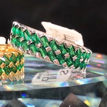 109 Retro European and American trend finger ring fashion ladies ring color zircon ring