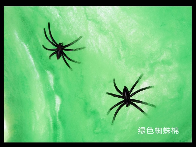 New best-selling Halloween spider cotton web accessories, haunted house horror decoration props wholesale spider webs detail image 5