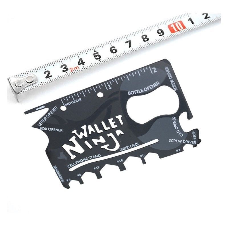 不锈钢多功能开瓶器户外野营工具卡创意军刀卡 定制万能救生卡详情图3