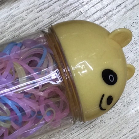 The popular new Korean version of women's hair accessories and headwear in 2021, the trendy rubber band jar