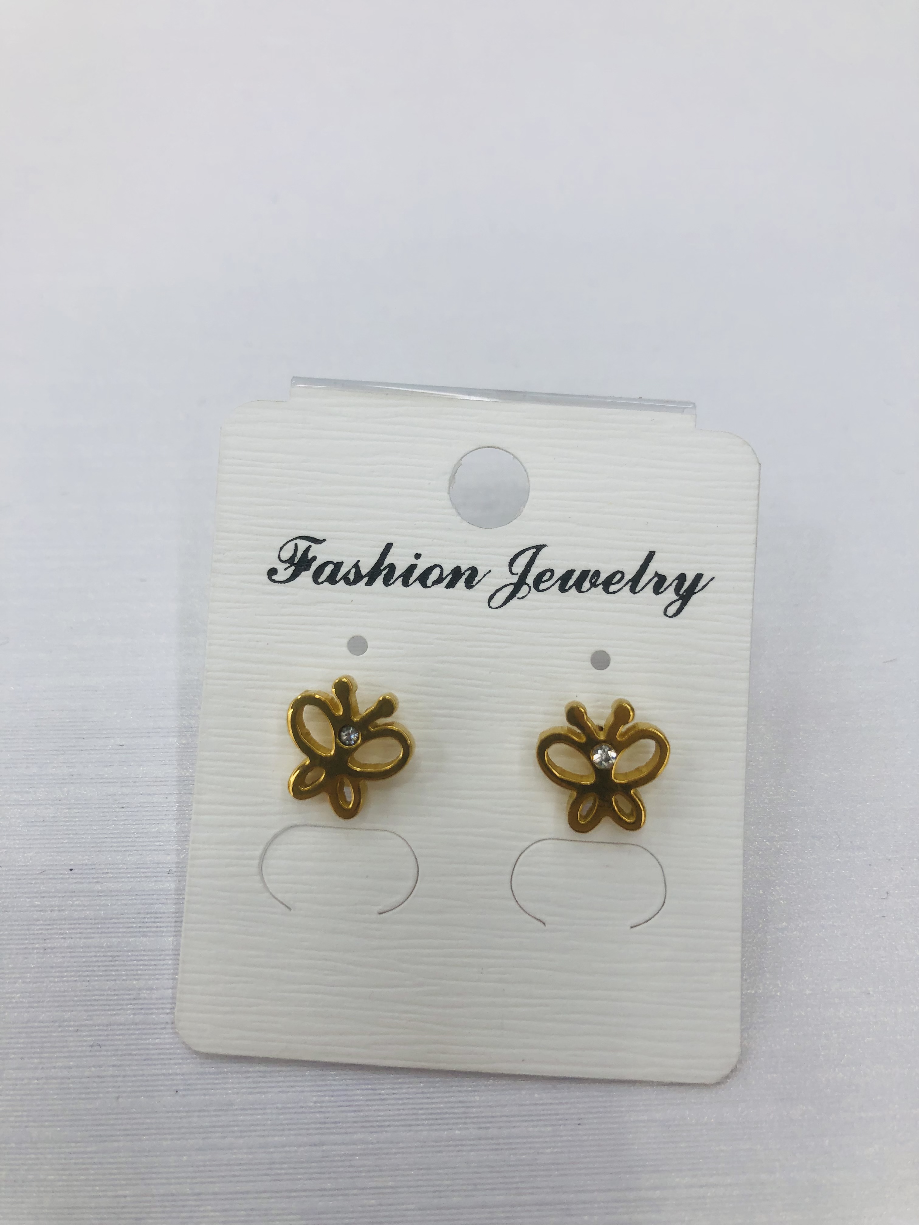 Small and simple Korean-style stainless steel ear studs for girls 3 details Picture