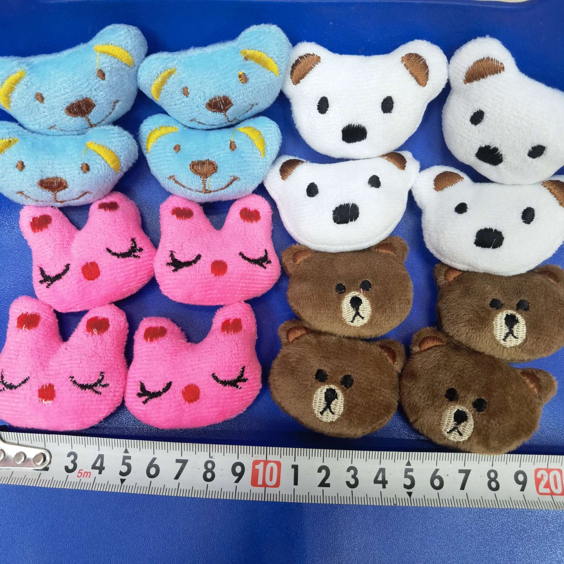 毛绒玩具配件卡通头配件毛绒挂件公仔4cm动物头详情图5