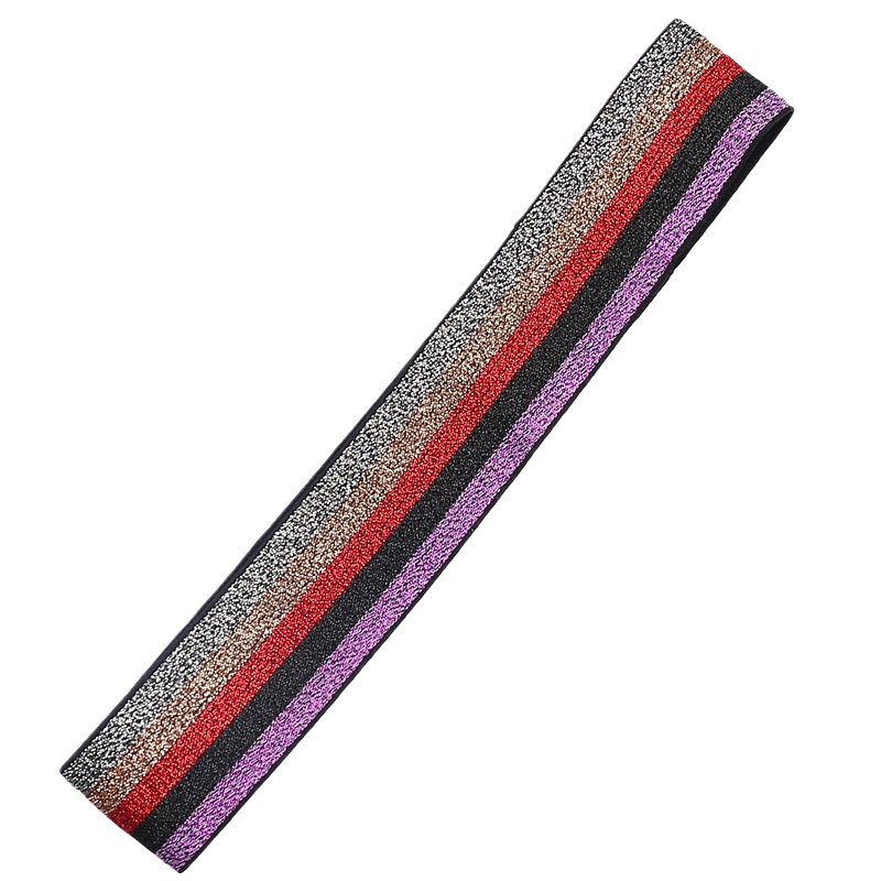 撞色运动发带亮丝彩虹束发带弹力带详情图6