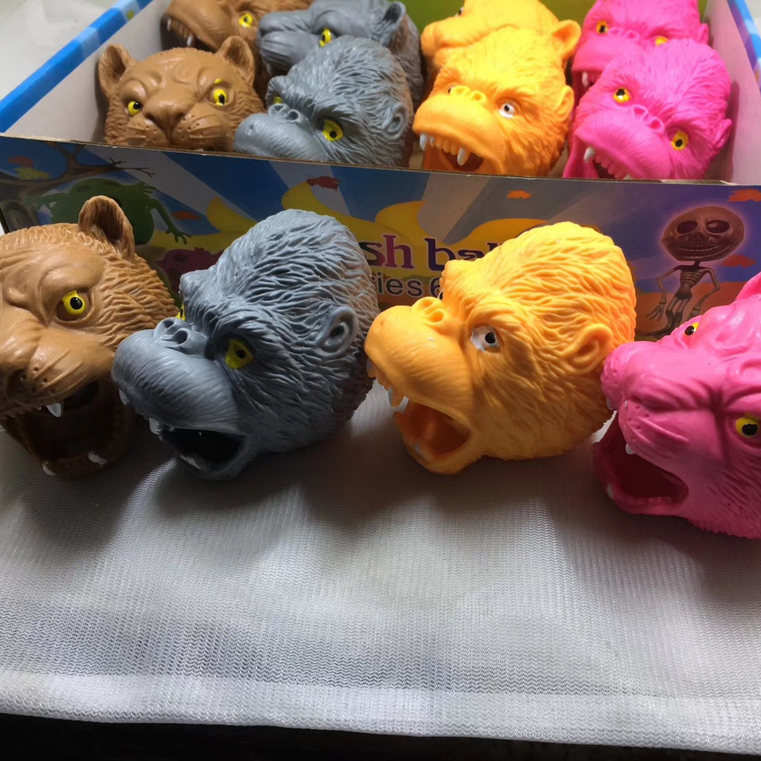 Cabeza de dinosaurio descarga animal juguetes estrés estilo mixto caja tortuga venta directa de fábrica
