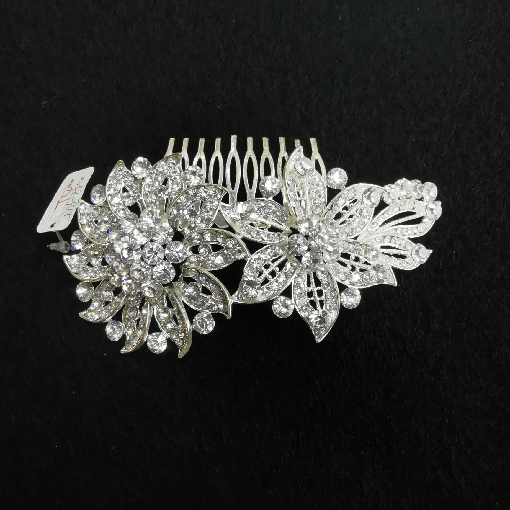 Delicate hair accessories Rhinestone pearl bow hair accessories popular women