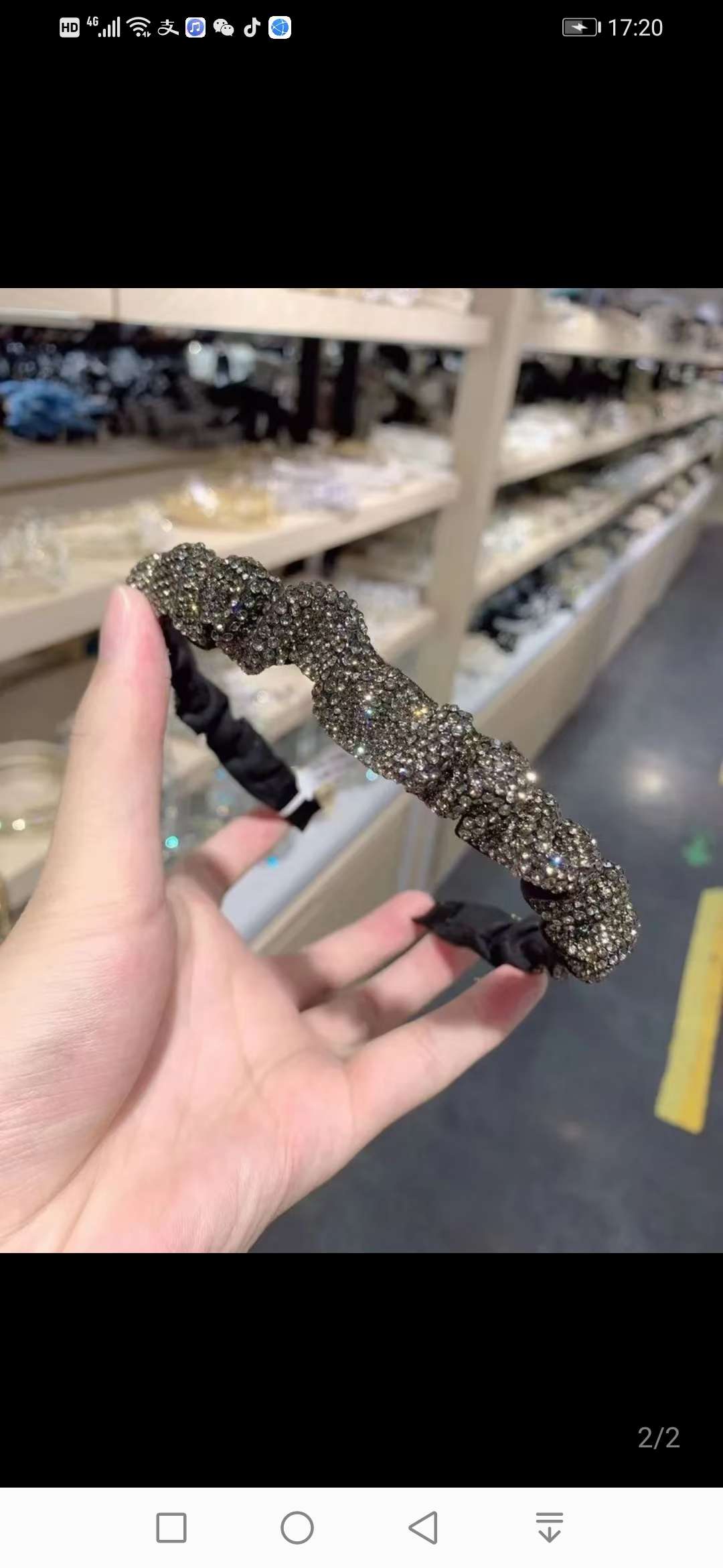 新款窄满钻头箍细节图