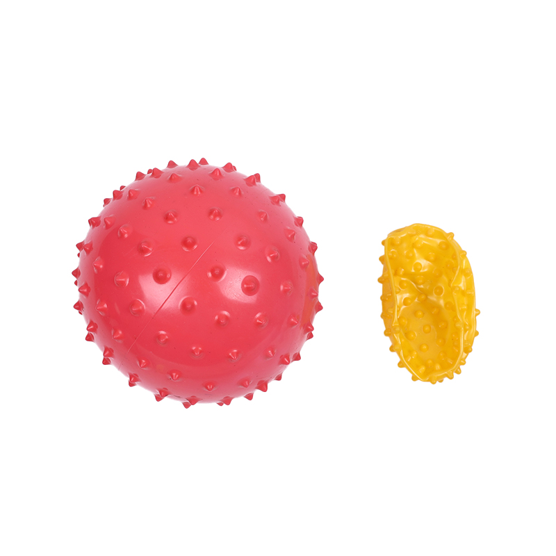 爆款儿童按摩球定制混色按摩球各色搭配经典款10厘米按摩球中小学生训练 红黄蓝绿粉按摩球12厘米详情图1