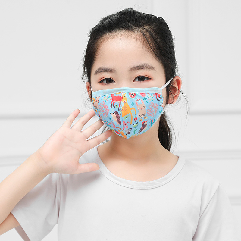 Children, babies, boys and girls sun protection, UV protection, ice silk summer dust-proof and breathable thin cartoon mask [Exclusive for foreign trade detail image 3