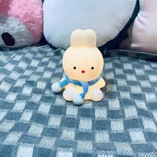 led vinyl night light duck cartoon ins creative decoration night market stall source net red luminous toy scarf rabbit blue