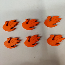 Eco-friendly wood Phoenix Orange 26✘17 mm
