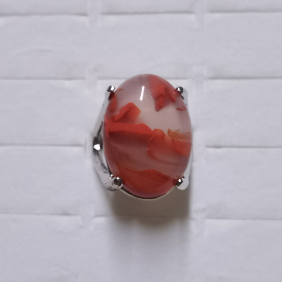Pop jewelry, natural stone ring, Japanese and Korean pop jewelry 3