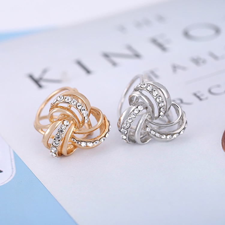 2021韩版新款披肩扣丝巾环 围巾扣批发时尚镶钻 三环 