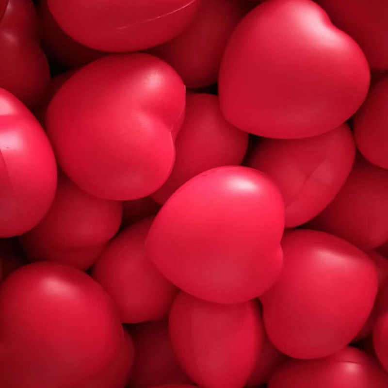 6.3厘米的红色爱心PU球 解压PU爱心型球详情图3