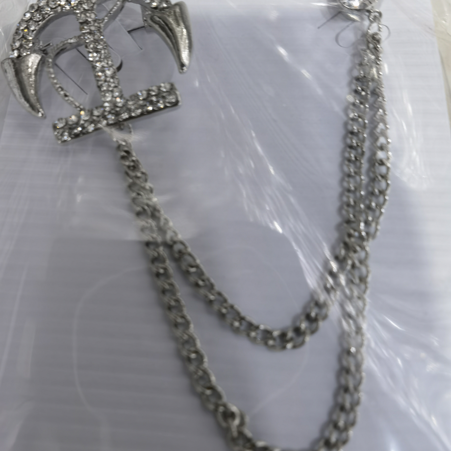Men's suit accessories with chain