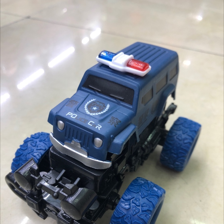Inertial collision rotating stunt police car Specification image