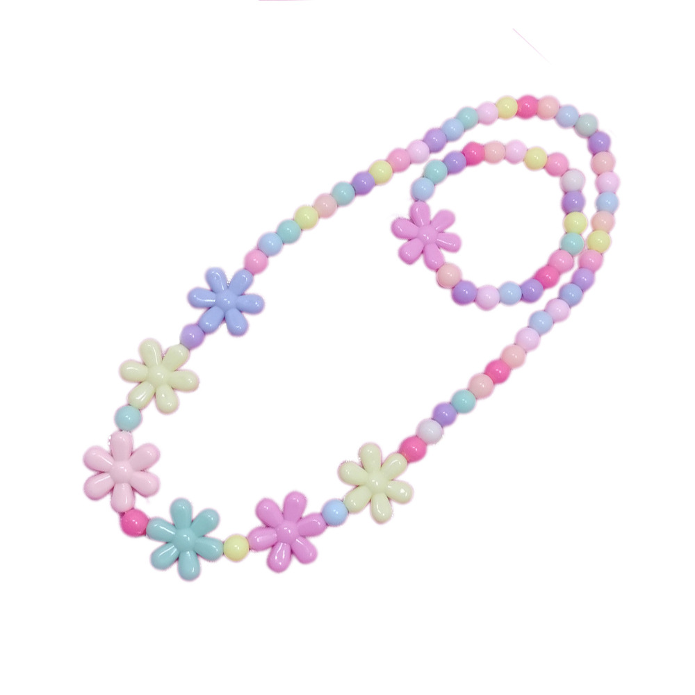Children's bracelet and necklace sets, direct supply from manufacturers, children's toys, acrylic beads, baby accessories, wholesale from street stalls