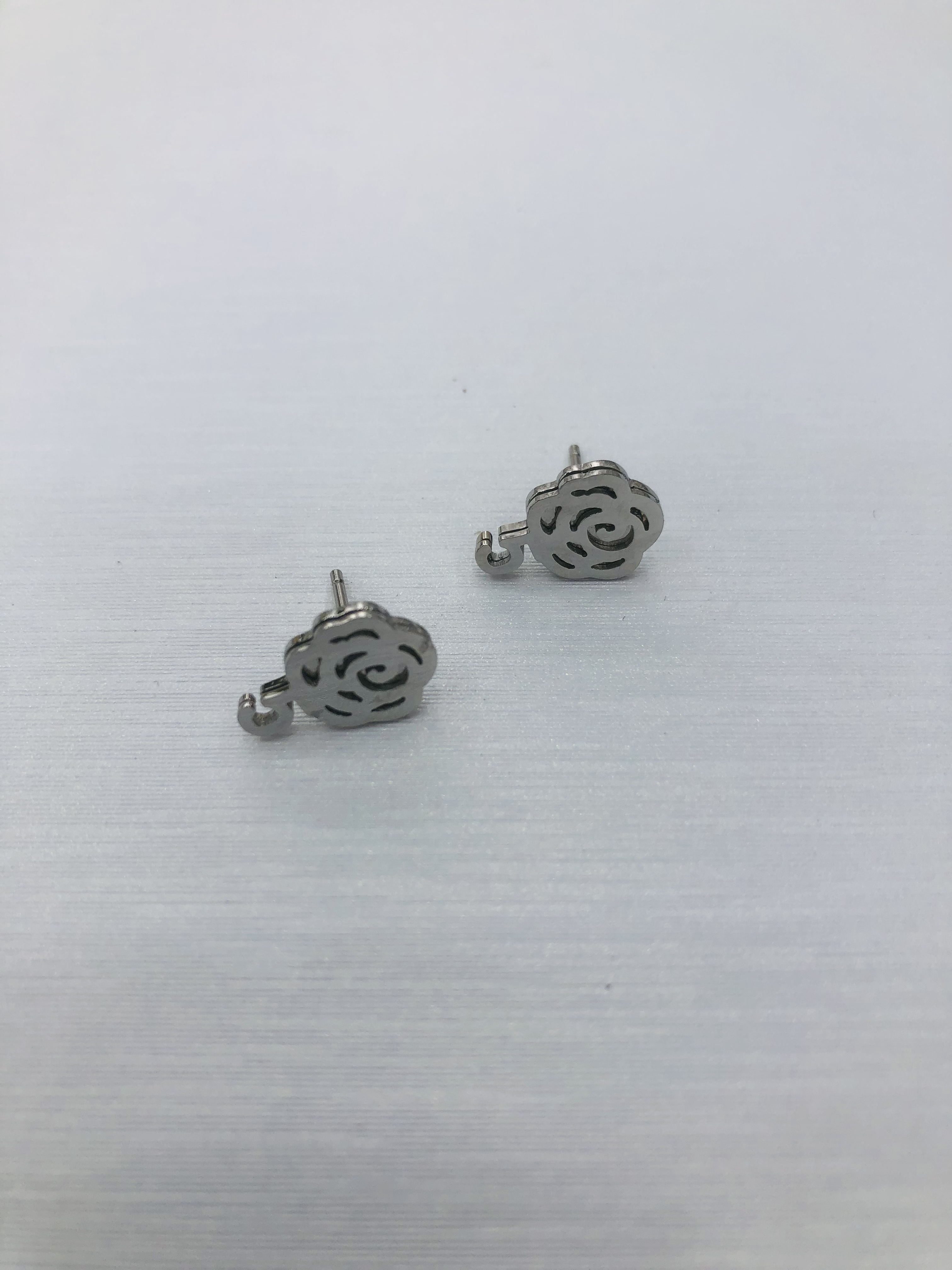 Small and simple Korean-style stainless steel ear studs for girls 12 Specification image
